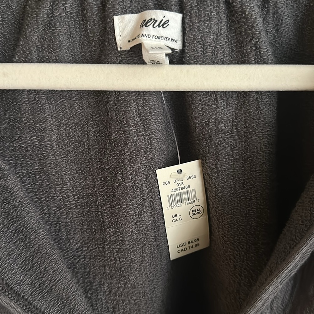 NWT Aerie Sweatshirt in dark grey, size Large - Picture 5 of 5